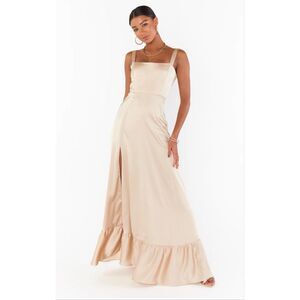 Show Me Your Mumu Clarissa Corset Dress XS Champagne